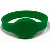 RFID браслет Mifare силиконовый (зеленый) D65